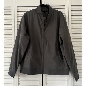 New Banana Republic Men’s Water Repellent Bomber Jacket, Gray, Size L